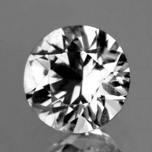 White Sapphire Round 3.30 mm 1 piece, Flawless-VVS, Natural Loose Gemstone - Picture 1 of 2