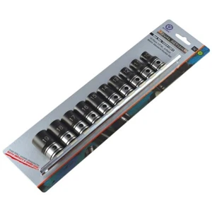 Dual Action 10 Piece 1/2" Drive 6 Point Thin Wall Metric Standard Socket Set - Picture 1 of 1