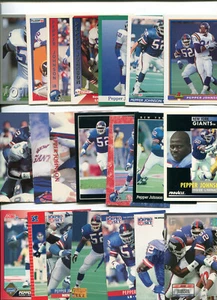 Pepper Johnson 44 Karten Lot alle verschieden Ohio St. Buckeyes / New York Giants - Bild 1 von 2