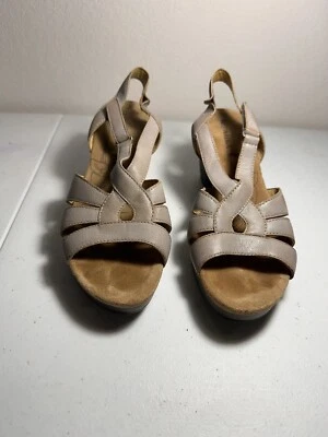 Женские сандалии Romika Nancy кожаный ремешок слинг сзади на блочном каблуке размер 41 - Изображение 1 из 4