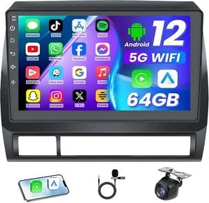 Radio de coche estéreo GPS WIFI Apple Carplay para Toyota Tacoma 2005-2013 Android 12.0 - Imagen 1 de 9