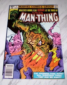 Man-Thing Vol. 2 #3 VF/NM 9.0 White 1980 Marvel Newsstand Var #kellyssuperheroes - Picture 1 of 1