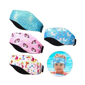 4pcs Swimming Headband for Kids, Adjustable Waterproof Swimming Ear Band Cute... - Picture 1 of 7