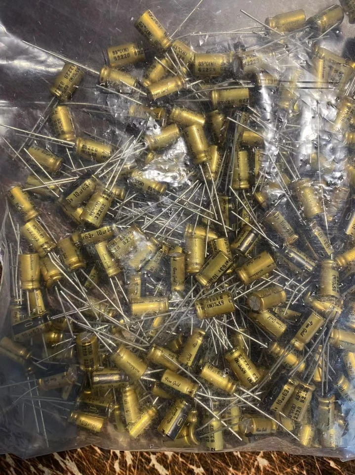 50PCS JAPAN Nichicon MUSE FG（Fine Gold) 10Uf 63V Audio Capacitor 63V10UF - image 1 of 1