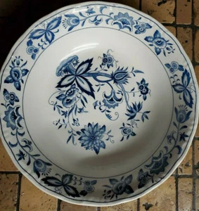 Vintage Nikko Ironstone 9" Schüssel blau Haube Muster Servierschale 4270 - Bild 1 von 4
