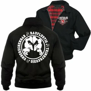 Herren Harrington Jacke Ostdeutschland Trinkfreudig Rauflustig der osten rockt - Bild 1 von 4
