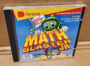 Davidson Math Blaster Jr. 4-7 Windows 95 3.1 Macintosh CD Rom Vintage Software - Picture 1 of 3