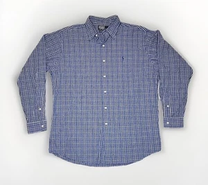 Polo Ralph Lauren Shirt Mens Size Large Plaid Lowell Sport 100% Linen Classic - Picture 1 of 8
