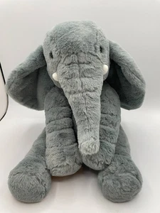 Peluche Elefante Avventura Animale Morbido 12" 2021 Grigio Grigio Seduto - Foto 1 di 11