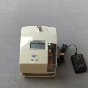 Icon Time Systems SP-250 elektronischer Zeit- und Datumsstempelaufzeichner mit getesteten Schlüsseln - Bild 1 von 9