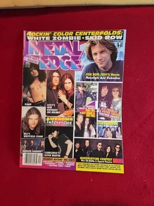 METAL EDGE magazine December 1995 White Zombie Skid Row Slash Bon Jovi Ozzy - Imagen 1 de 10
