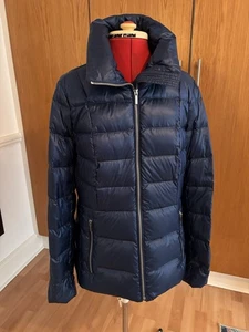 Lands end Lightweight Puffer Jacket Navy Size UK12/14 - Picture 1 of 10