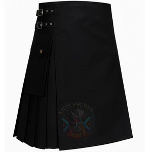 Kilts For Men Long Utility Scottish Traditional Handmade Cotton Utility Kilt - Bild 1 von 4