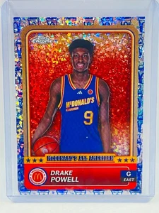 2024 Topps Chrome McDonalds All American Drake Powell McFlurry Refractor 81 - Picture 1 of 2