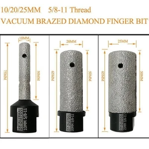 Brocas de fresado de dedo de diamante de 10 mm 20 mm 25 mm encimera de piedras para azulejos - Imagen 1 de 14
