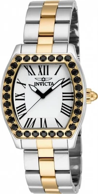 Invicta 14531 Angelo Edizione Limitata Nero Spinello Lunetta Argento Oro Donna - Immagine 1 di 4