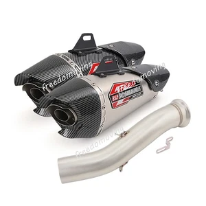 For CFMOTO NK800 2023-2025 Mid Exhaust Link Pipe Slip On 51mm Muffler Silencer - Picture 1 of 12