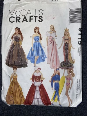 Vintage BARBIE Clothes - Sewing Pattern - McCall’s 9115 READ DESCRIPTION - Image 1 of 4