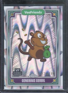 2025 Topps Chrome VeeFriends Generous Gerbil #37 First Silver RayWave/199 - Imagen 1 de 2