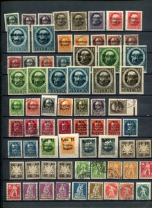 BAVARIA German States Old M&U Collection 225 Stamps - Picture 1 of 4