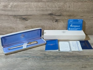 RARE WATERMAN GENTLEMAN IDEAL SILVER 925 FRANKLIN LIBERTY COIN FOUNTAIN PEN  - Picture 1 of 24