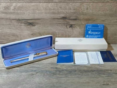 RARE WATERMAN GENTLEMAN IDEAL SILVER 925 FRANKLIN LIBERTY COIN FOUNTAIN PEN  - Image 1 of 4