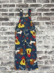 Children's Size 04 Liberty Hee Haw Bib Overalls Vintage 70s TV Show Rare AOP - Picture 1 of 12