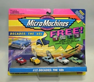 Micro Machines Minis #12 Decades The 60's Classic Cars Galoob 1994 NEW Vintage - Picture 1 of 3