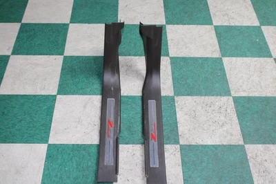14-19 Silverado Z71 Black Alloy Front Pair LH RH Door Sills Scuff Trim Panels Foto 1 de 4