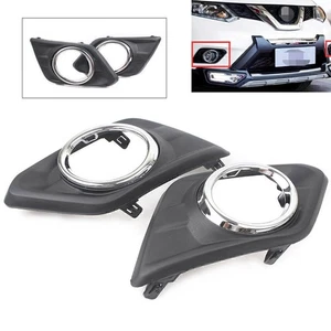 For Nissan Rogue X-trail 2014 2015-16 Car Front Fog Light Lamp Bezel Cover Trim - Foto 1 di 8