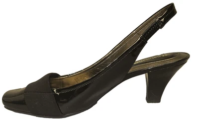 Naturalizer Question Mujer Casual Negro Eslinga Espalda Gatito Tacones Talla 8.5 Foto 1 de 4