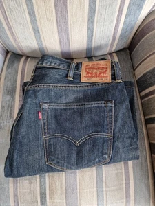 Jeans Levi's 501 azul oscuro W38 x L32. USADO. - Imagen 1 de 4
