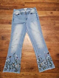 William Rast bestickte Crop Flare Jeans Gr. 29 Justin Timberlake Trace Ayala - Bild 1 von 22