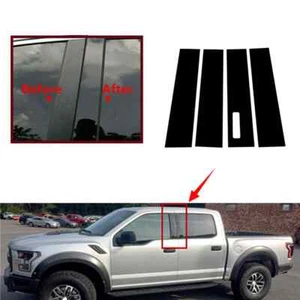 Door Window Pillar Posts For Ford F-150 2015-2023 Door Panel Trim Stickers Pads - Picture 1 of 8