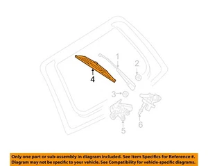 MERCEDES OEM 98-09 E320 Lift Gate Wiper Washer Components-Wiper Blade 2118203345 - Picture 1 of 2