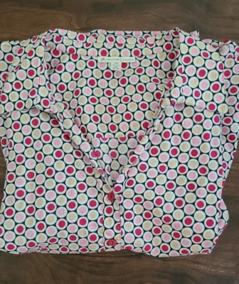 Blusa Colección JM 22W Algodón Lunares Camisa Abotonada Para Mujer Plus Foto 1 de 4