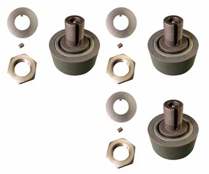 3 Factory New Cat Style Scraper Ejector / Floor Rollers w Hardware - 325-3291 - Picture 1 of 5