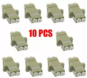 Adaptador acoplador de cable de fibra óptica multimodo dúplex de 10 LC UPC a UPC LC beige - Imagen 1 de 1