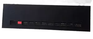 * Vintage IBM 5150 5160 Computer PC XT hard Drive cover Faceplate Black Red Lens - Picture 1 of 6