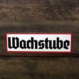 Schild Wachstube Wegweiser Hinweisschild Warnschild 34x10cm Wehrmacht - Bild 1 von 2