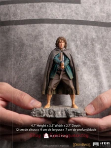 Iron Studios Pippin The Lord of the Rings Art Scale 1/10 Statue 4.7'' INSTOCK - Picture 1 of 5