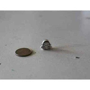 Cuentas deslizantes 3D pequeñas de plata esterlina .925 para automóvil automóvil 1/2" x 7/16" NUEVO - Imagen 1 de 2