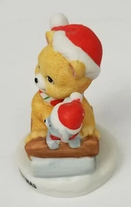 Vintage Russ Berrie VERY BEARY CHRISTMAS Mini Bear Figurine Made in Sri Lanka - Picture 1 of 5