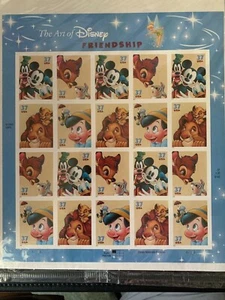 US stamps SC# 3868a Disney - Friendship sheet of 20 MNH 37c MNH 2004 - Picture 1 of 1