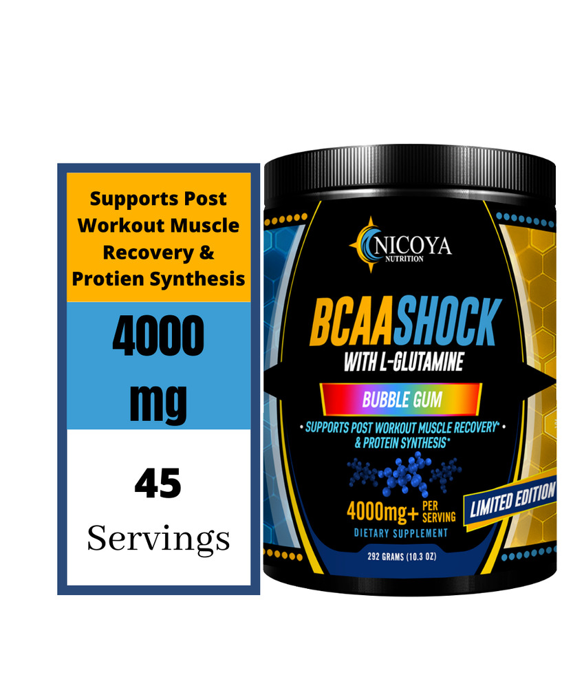 BCAA- Amino Energy Pre & Post Workout Powder,  Muscle Recovery - Bubble Gum
