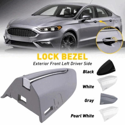 For 2013-2020 Ford Fusion Left Driver Door Handle Key Bezel Cover Replacement US - Image 1 of 4