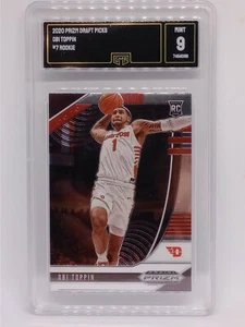 Obi Toppin 2020 Panini Prizm Draft Picks Rookie Card #7 GMA 9 Mint Graded NBA - Picture 1 of 6