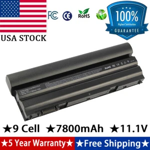 9-Cell 87WH E6420 M5Y0X T54FJ Battery For Dell Latitude E5420 E6430 E6520 8858X - Picture 1 of 7