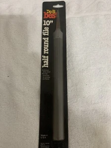 Do-it Best Half Round Chrome Alloy Steel Double Cut Hand File 10" New Made in US - Picture 1 of 5