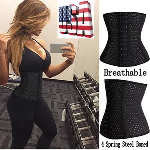 Corset Waist Trainer Training Shaper Body Shapewear Underbust Cincher Tummy Belt - Picture 1 of 17